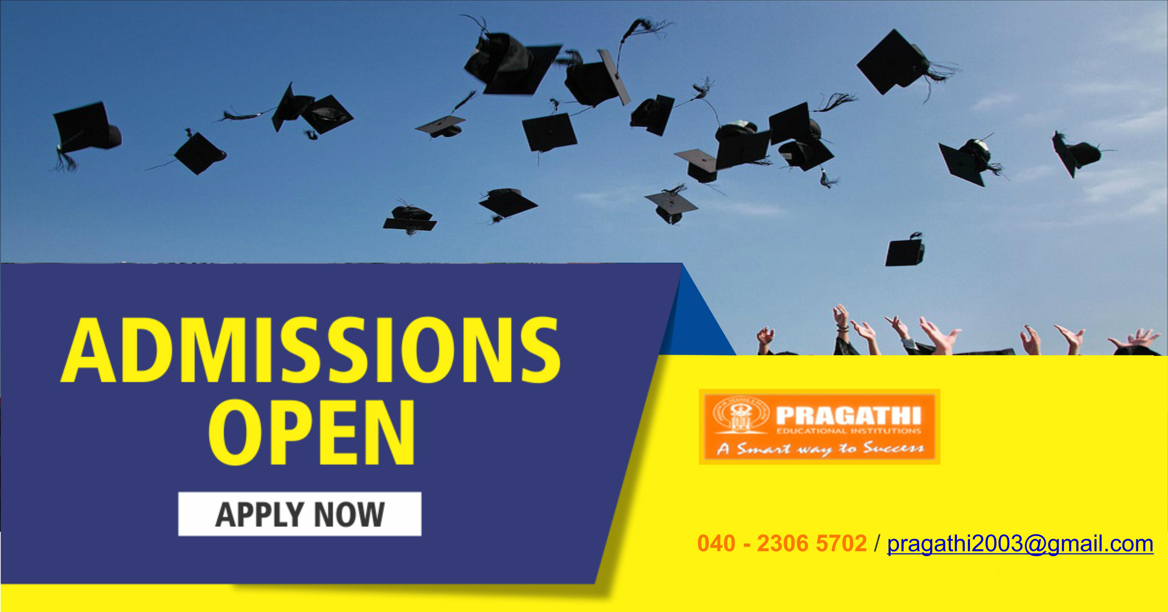 Admissions are Open for 2018-19 in Pragathi Junior and Degree Colleges for Womens | Best Colleges in Hyderabad India